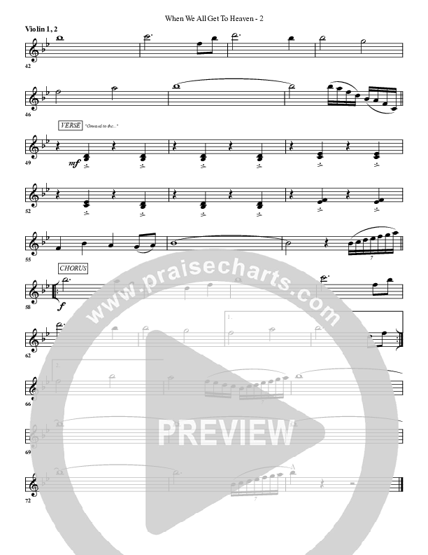 When We All Get To Heaven Violin 1/2 (G3 Worship)