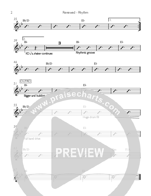 Renewed Rhythm Chart (Valley Worship)