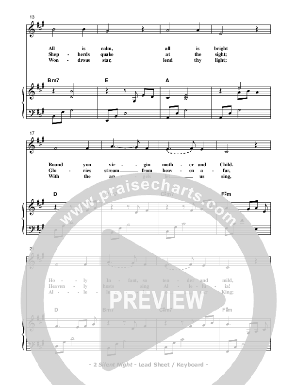 Silent Night Piano/Vocal (Don Chapman)