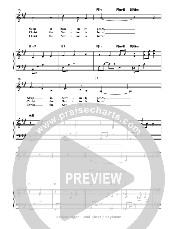 Silent Night Piano/Vocal (Don Chapman)