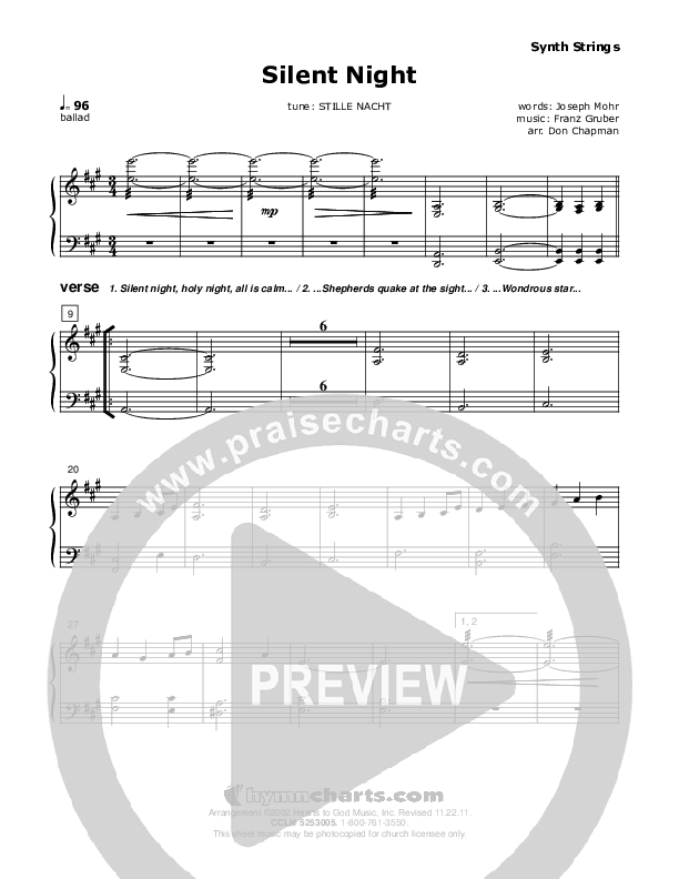 Silent Night Synth Strings (Don Chapman)