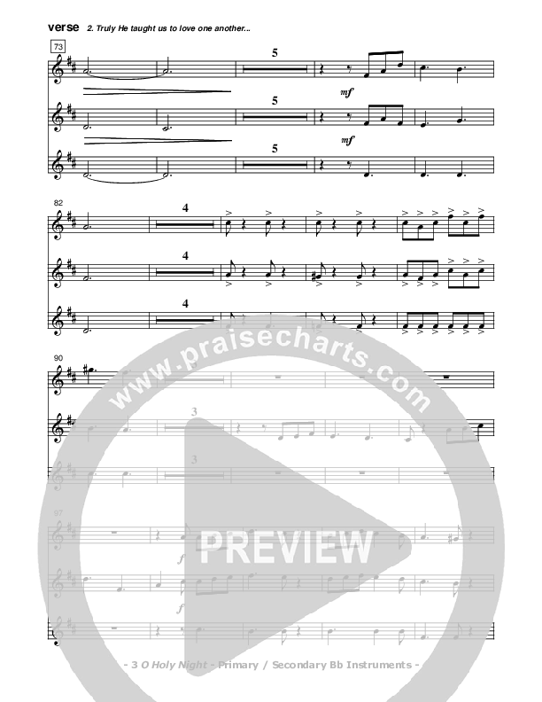 O Holy Night Bb Instruments (Don Chapman)