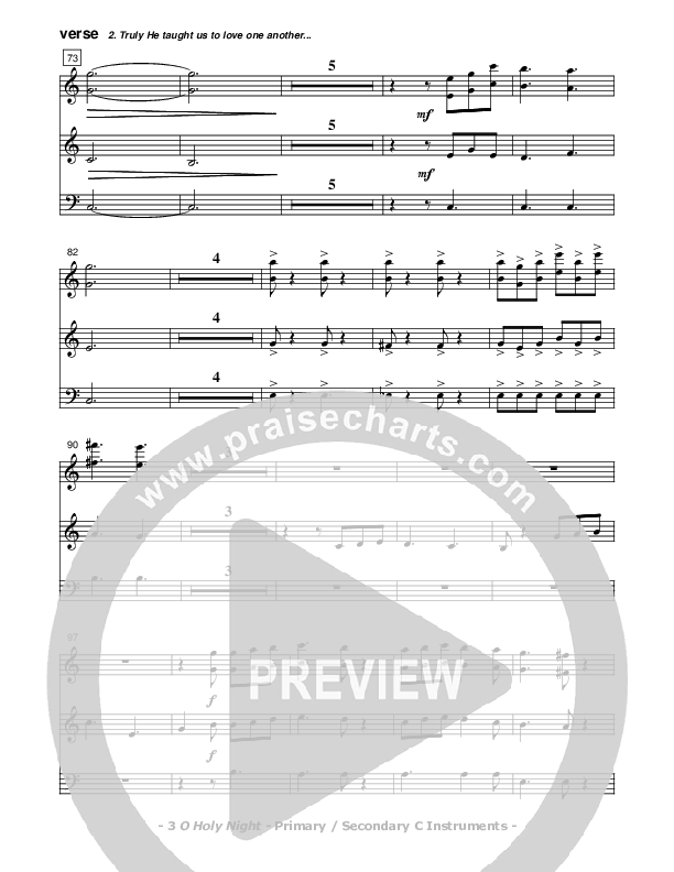 O Holy Night C Instruments (Don Chapman)