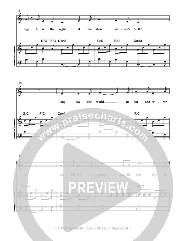 O Holy Night Piano/Vocal (Don Chapman)