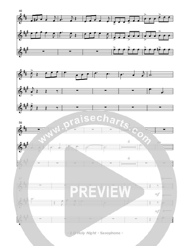 O Holy Night Saxophone (Don Chapman)