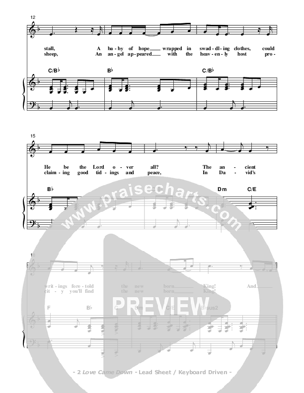 Love Came Down Synth (Don Chapman)