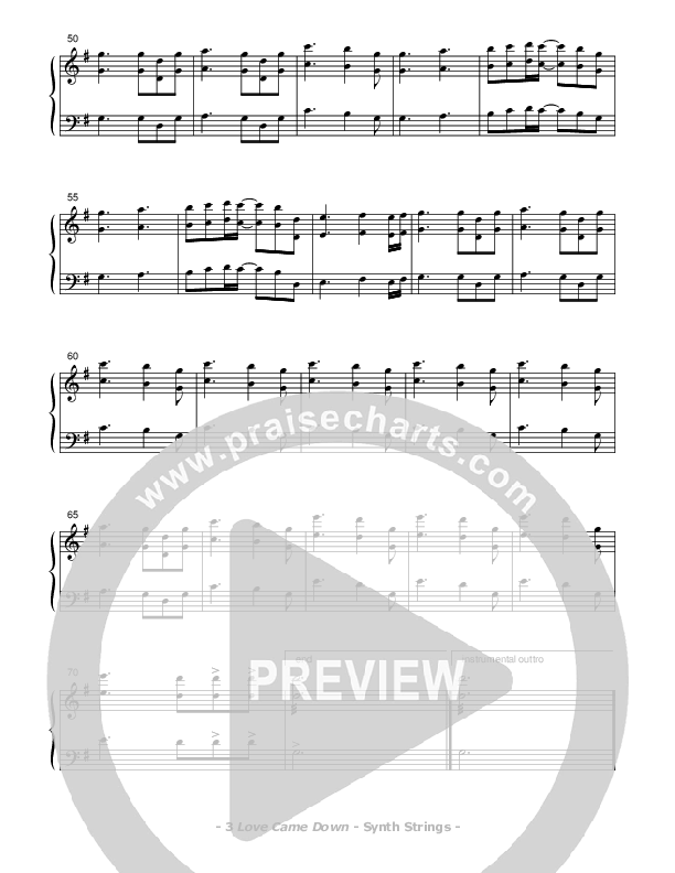 Love Came Down Synth Strings (Don Chapman)