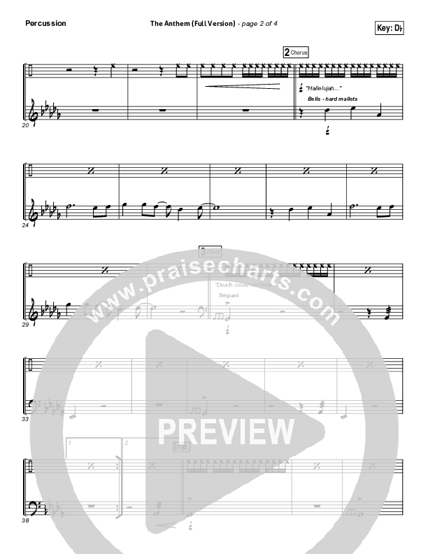 The Anthem (Full Version) (Live) Percussion (Planetshakers)