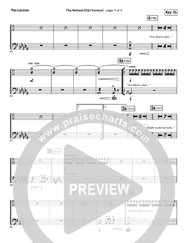 The Anthem (Full Version) (Live) Percussion (Planetshakers)