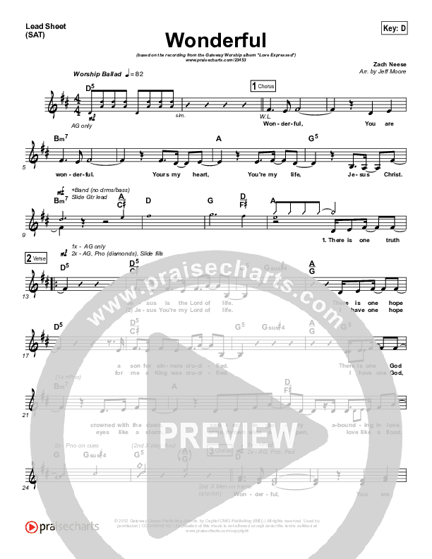 Wonderful Lead (SAT) (Gateway Devotions)