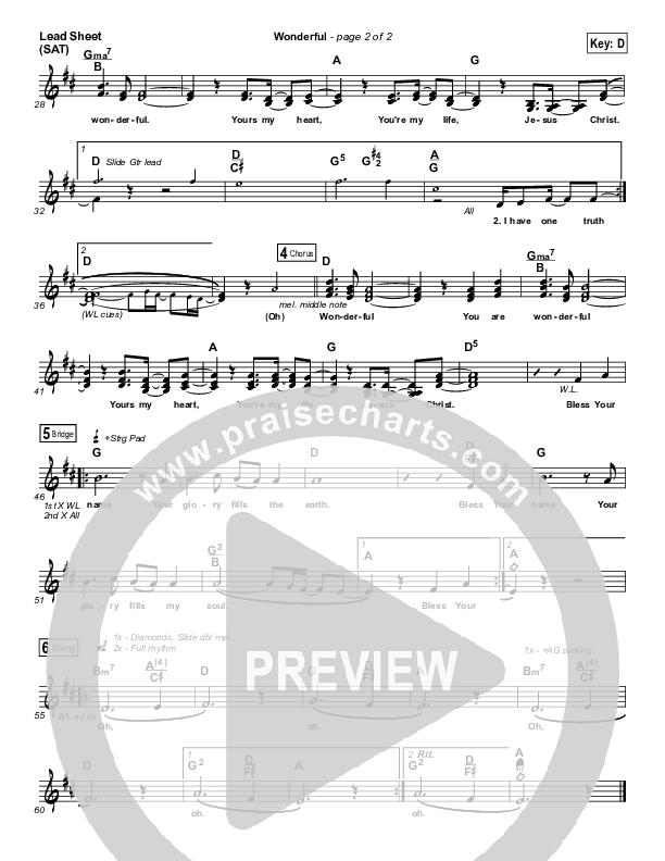 Wonderful Lead (SAT) (Gateway Devotions)