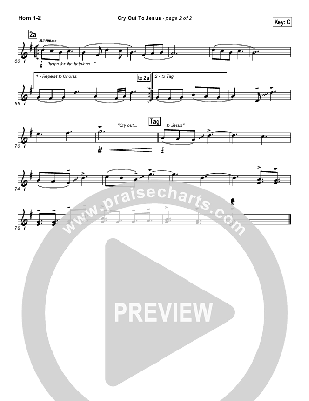 Cry Out To Jesus Brass Pack (Third Day)