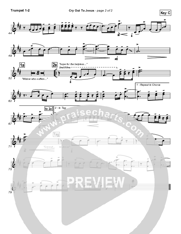 Cry Out To Jesus Trumpet 1,2 (Third Day)