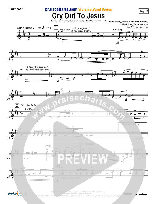 Cry Out To Jesus Trumpet 3 (Third Day)