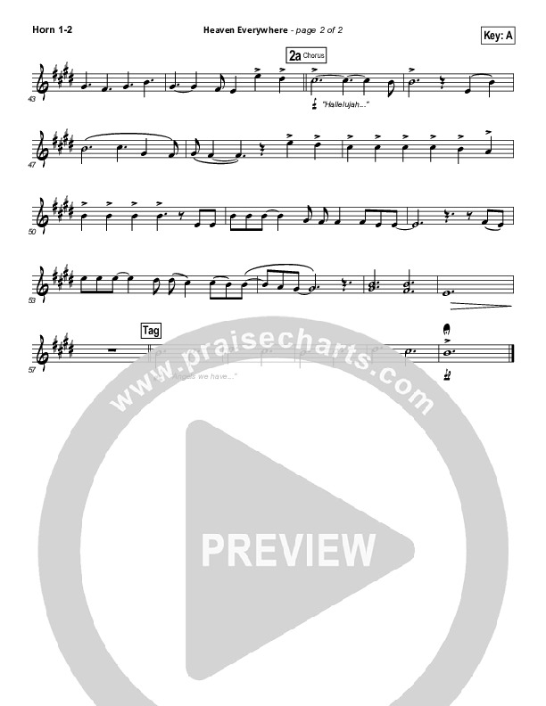 Heaven Everywhere Brass Pack (Francesca Battistelli)