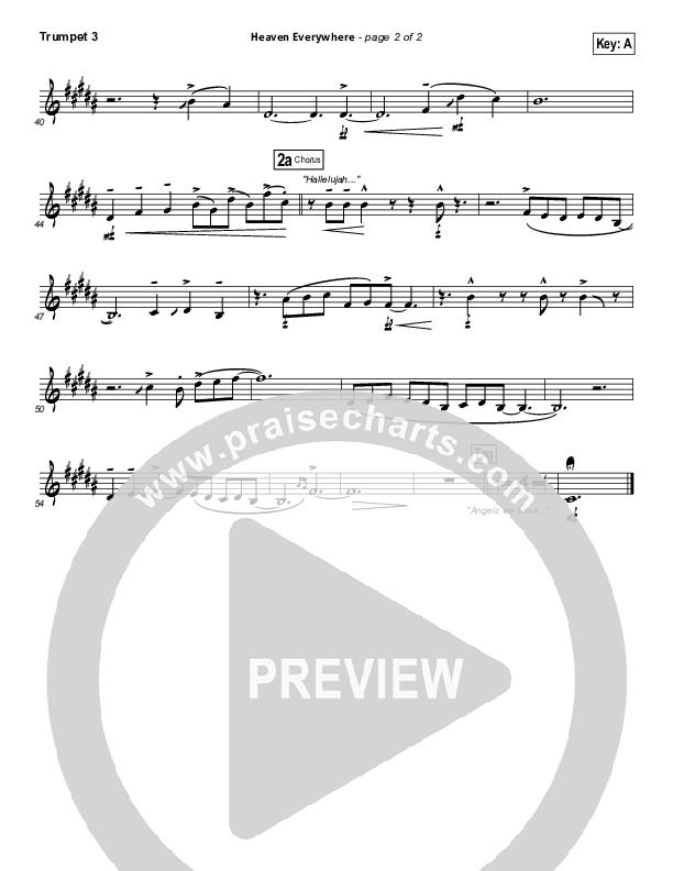 Heaven Everywhere Trumpet 3 (Francesca Battistelli)