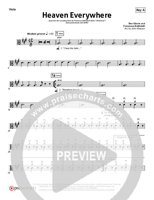 Heaven Everywhere Viola (Francesca Battistelli)