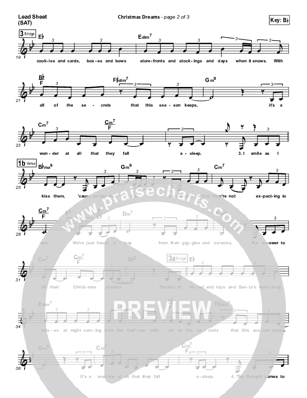 Christmas Dreams Lead (SAT) (Francesca Battistelli)