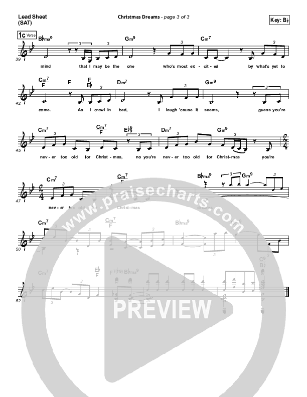 Christmas Dreams Lead (SAT) (Francesca Battistelli)