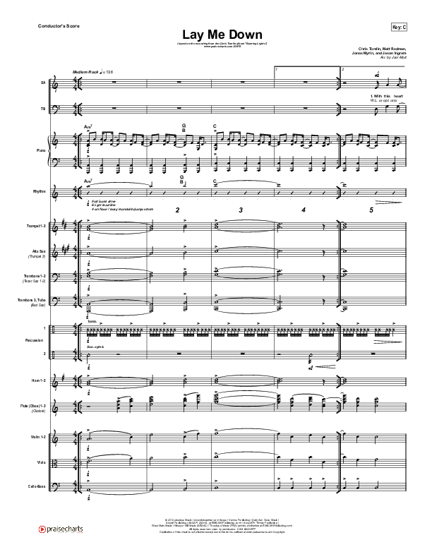 Lay Me Down Orchestration (Chris Tomlin)