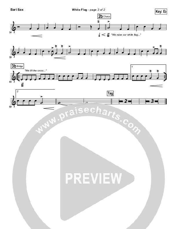 White Flag Bari Sax (Chris Tomlin)
