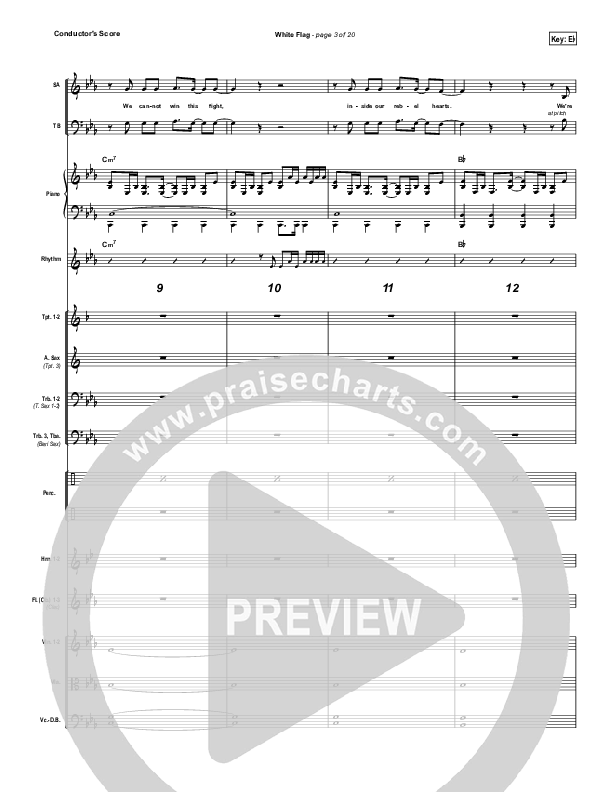 White Flag Conductor's Score (Chris Tomlin)