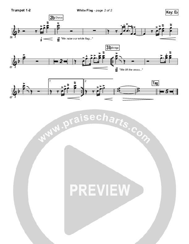 White Flag Trumpet 1,2 (Chris Tomlin)