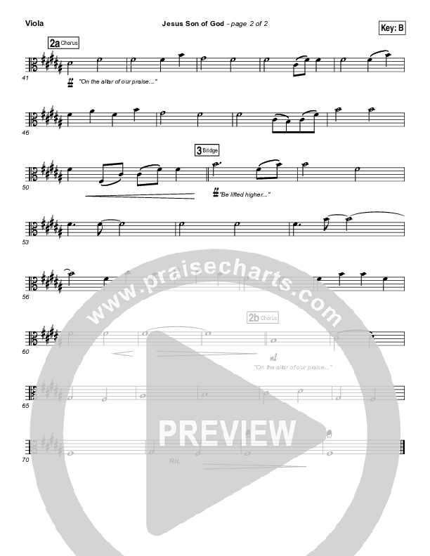 Jesus Son Of God Viola (Chris Tomlin)