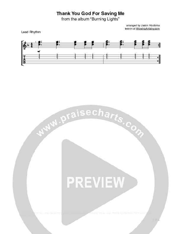 Thank You God String Reduction (Chris Tomlin)