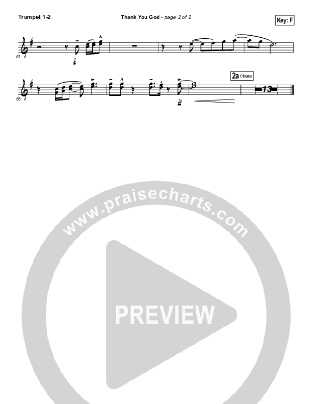 Thank You God Trumpet 1,2 (Chris Tomlin)