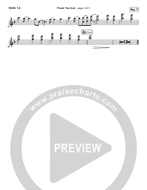 Thank You God Violin 1/2 (Chris Tomlin)