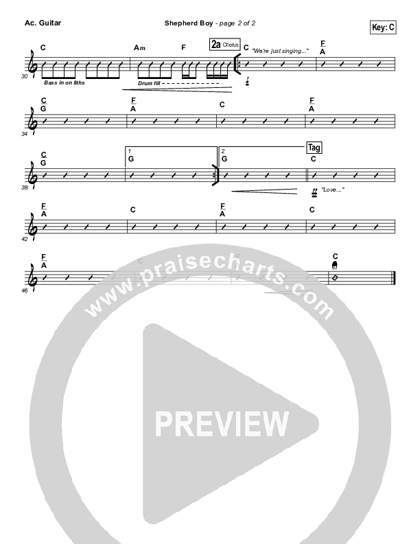 Shepherd Boy Acoustic Guitar (Chris Tomlin)