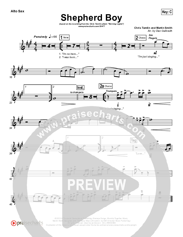 Shepherd Boy Wind Pack (Chris Tomlin)