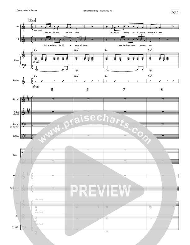 Shepherd Boy Conductor's Score (Chris Tomlin)