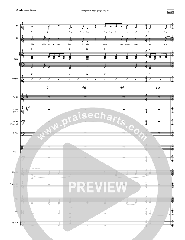 Shepherd Boy Conductor's Score (Chris Tomlin)