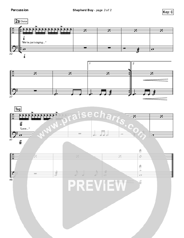 Shepherd Boy Percussion (Chris Tomlin)