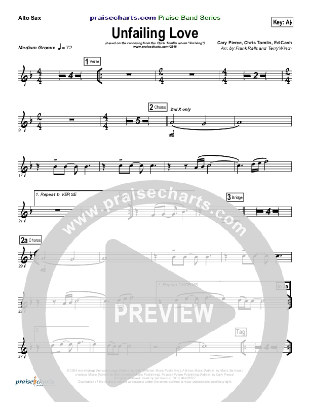 Unfailing Love Wind Pack (Chris Tomlin)