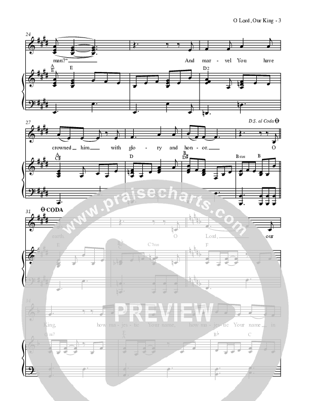 O Lord Our King Lead & Piano (Dennis Allen / Nan Allen)