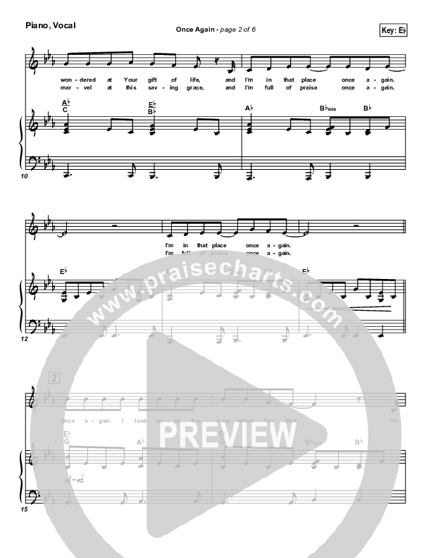 Once Again Piano/Vocal & Lead (Matt Redman)