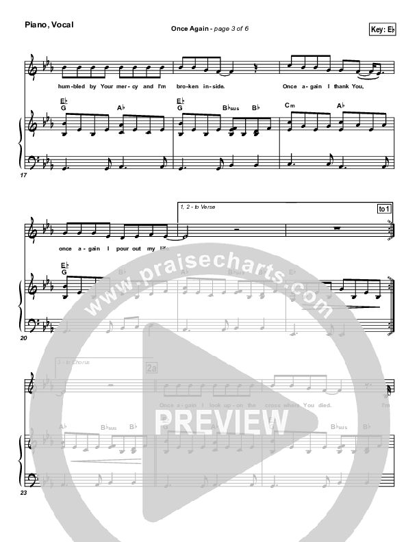 Once Again Piano/Vocal & Lead (Matt Redman)