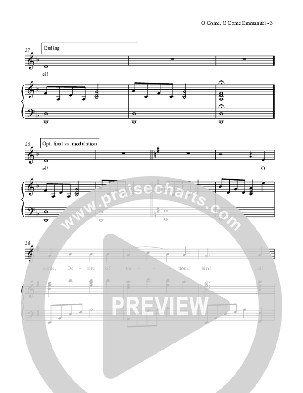 O Come O Come Emmanuel Piano/Vocal (Dennis Allen / Nan Allen)