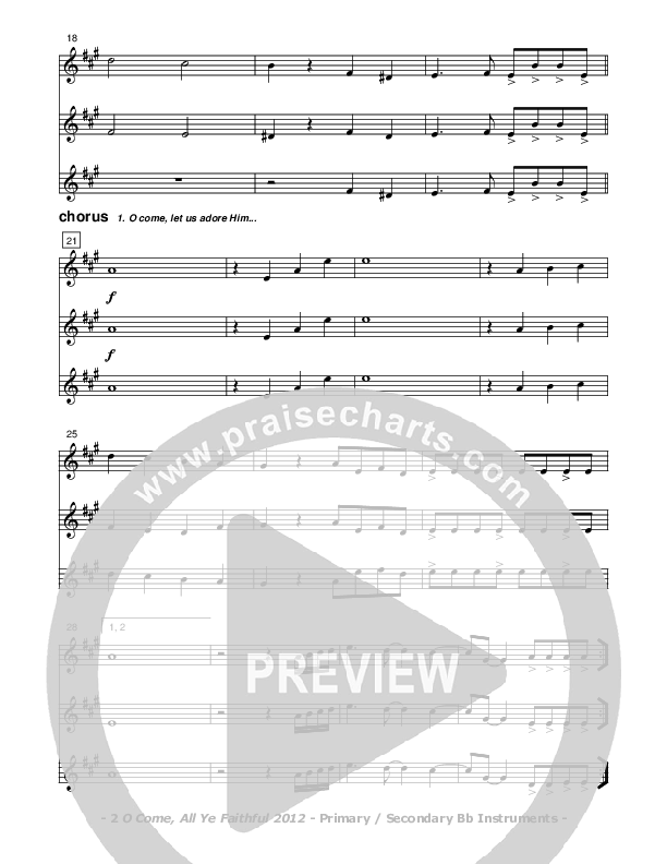 O Come All Ye Faithful Bb Instruments (Don Chapman)