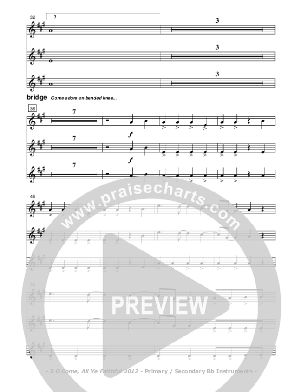 O Come All Ye Faithful Bb Instruments (Don Chapman)