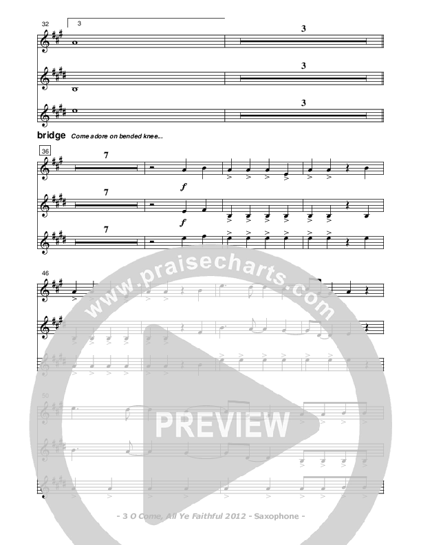 O Come All Ye Faithful Saxophone (Don Chapman)