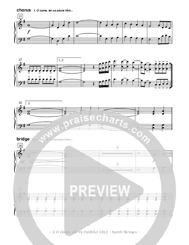 O Come All Ye Faithful Synth Strings (Don Chapman)