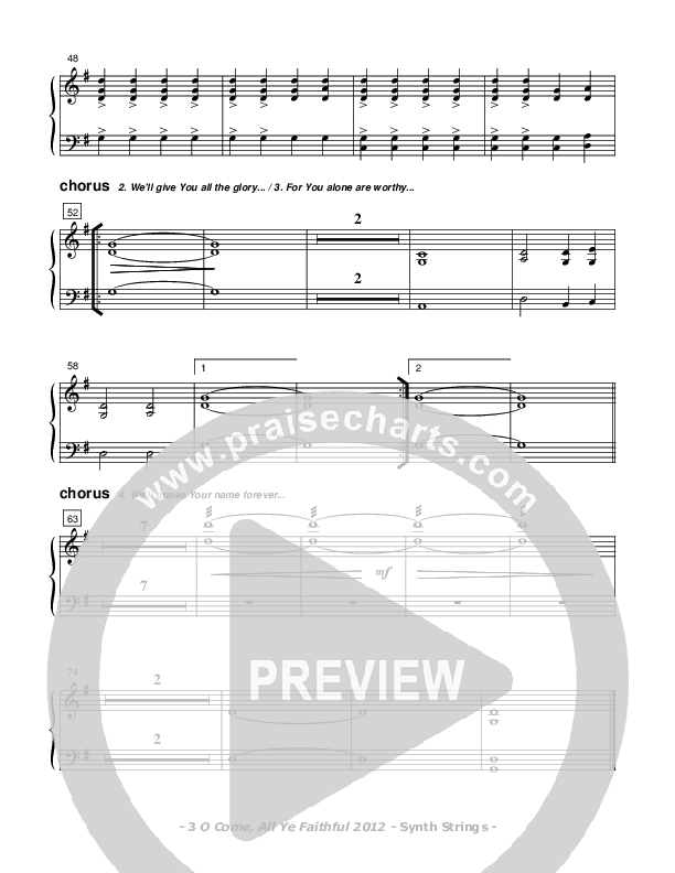 O Come All Ye Faithful Synth Strings (Don Chapman)