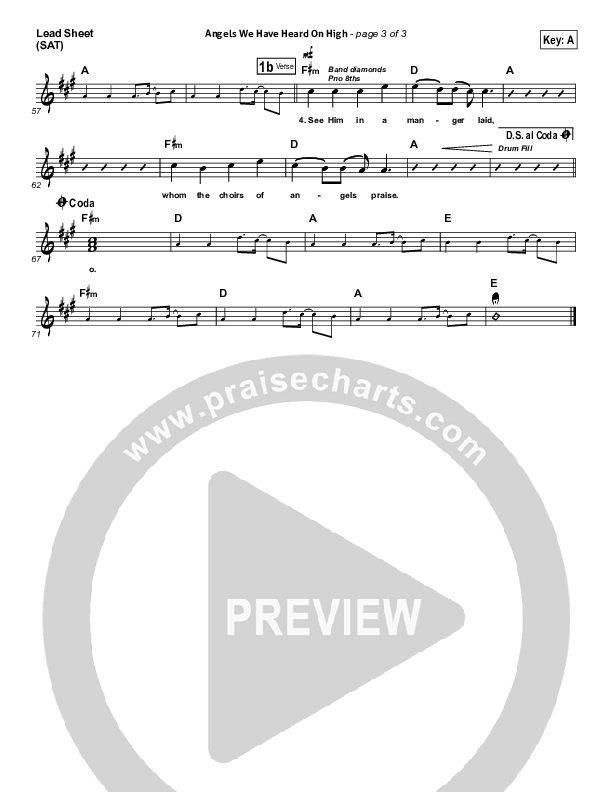 Angels We Have Heard On High Lead (SAT) (Josh Wilson)