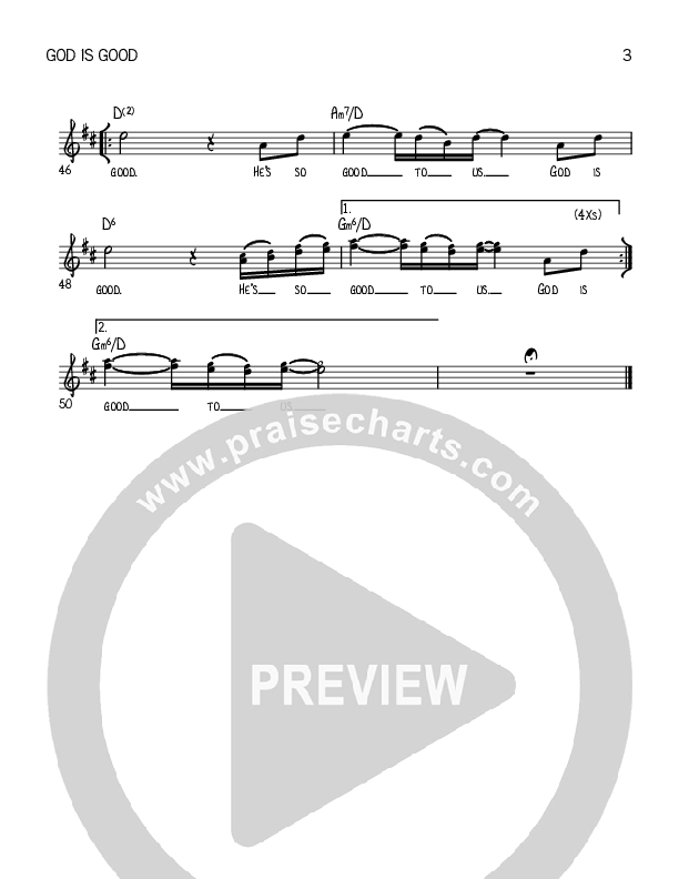 God Is Good Sheet Music Version (Robert Sterling)