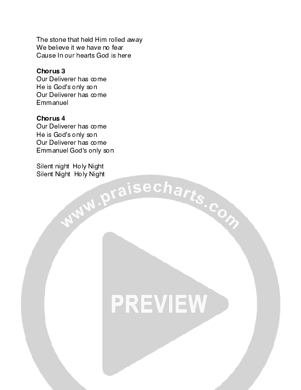 Our Deliverer Chord Chart (Kyle Dillard / Lake Forest Church Band)