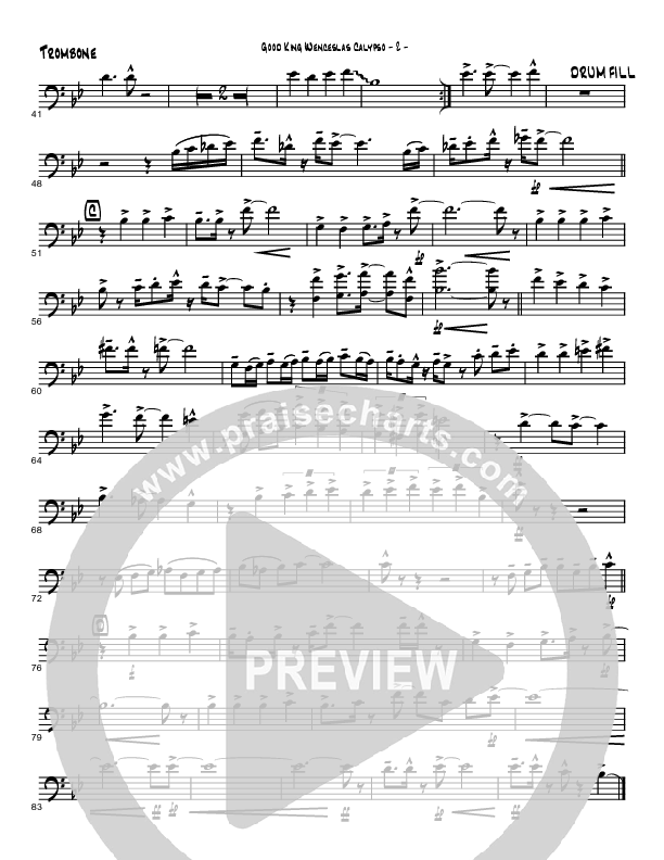 Good King Wenceslas Calypso (Instrumental) Trombone (Brad Henderson)